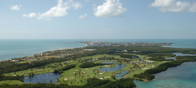 Aerial view of Crandon Golf Course 